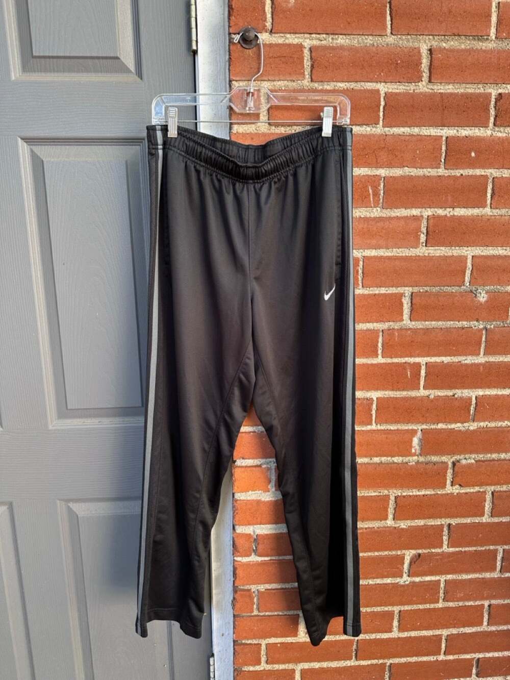 Nike Men's Dri-FIT Epic Training Track Pant Size L Black w/Gray Running Sport